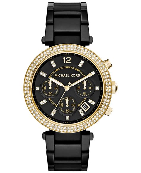 michael kors black watches women